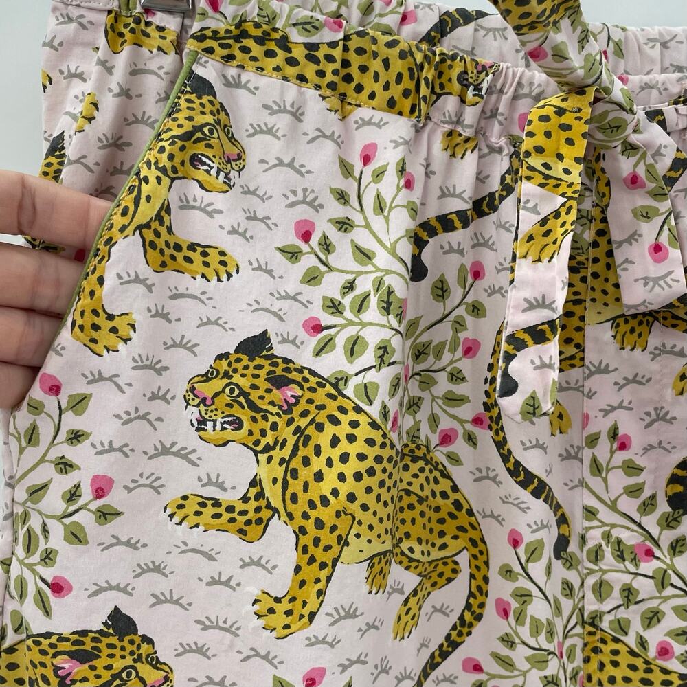 Printfresh Cheetah Bagheera Sleep Set Blush Pink Long Sleeve Pajamas M - Picture 14 of 16